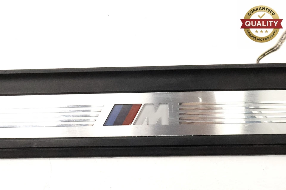 BMW 540i G30 2017-2023 puerta delantera izquierda umbral placa de desgaste moldura OEM Foto 3 de 4