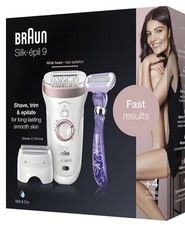 Braun Silk-épil 9 SensoSmart 9/870 Epilatore Elettrico per Donna - Bianco/Oro...