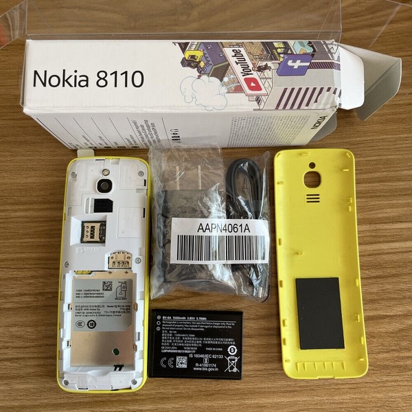 Nokia 8110 4G (2018) TA-1059 Desbloqueado 4GB 512MB RAM Doble SIM Teléfono Nuevo Con Caja 5