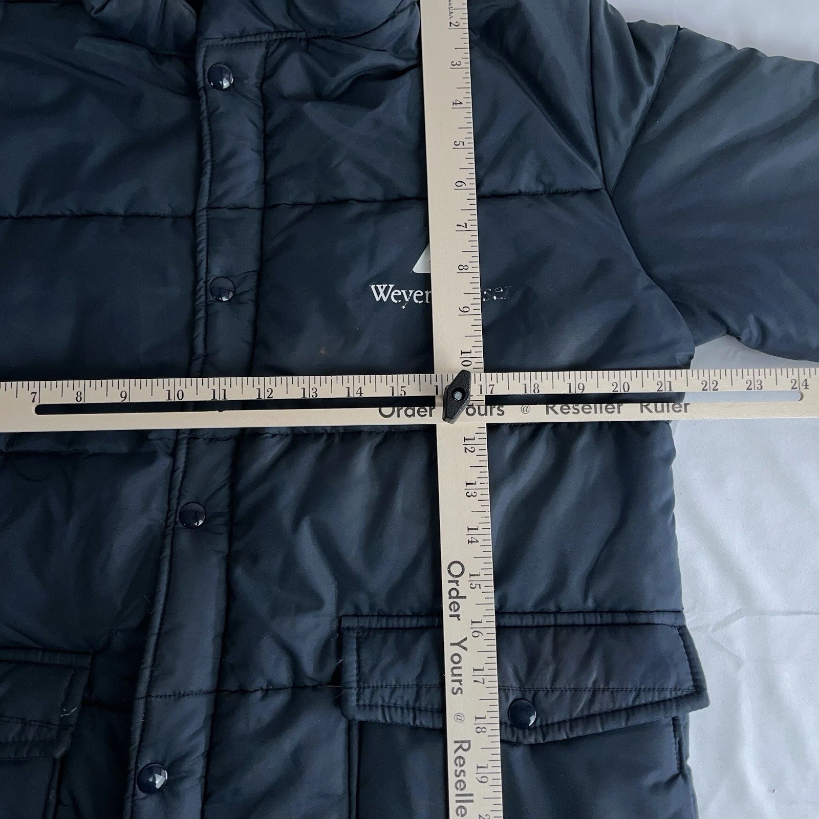 Vintage 70s Holloway Puffer Coat Jacket Weyerhauser Logo Size Medium image 9