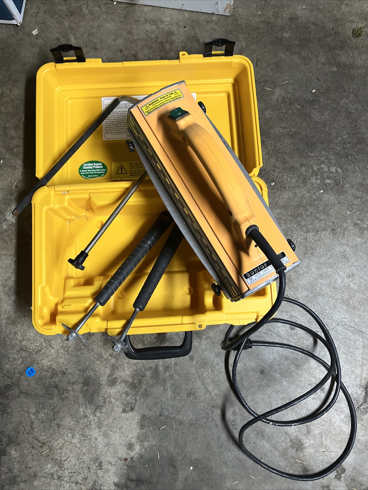 The Silent Paint Remover Model 1100 w/ Carry Case & Weight Bar & 2