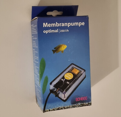 SCHEGO Fisch Aquarium Membranpumpe optimal 250l/h