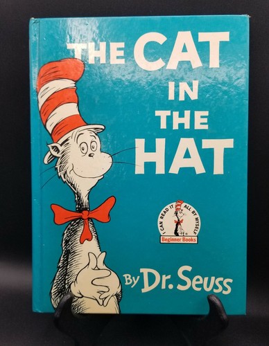 2 Dr. Seuss Books The Cat in A Hat & Fox in Socks Hardcover I Can Read Myself - Foto 2 di 19