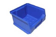 20 x Sichtlagerboxen Gr.1 blau Stapelboxen Schraubenbox Schütte Lagerbox STABIL