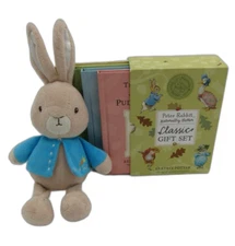 Beatrix Potter Classic Tales Book Gift Set Peter Rabbit Floppy Small Plush