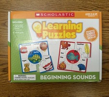 Scholastic Learning Puzzles Beginning Sounds Ages 5 