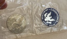 Moneta USA 1 Dollaro EISENHOWER Unicirculated Argento 1971 Liberty Aquila 