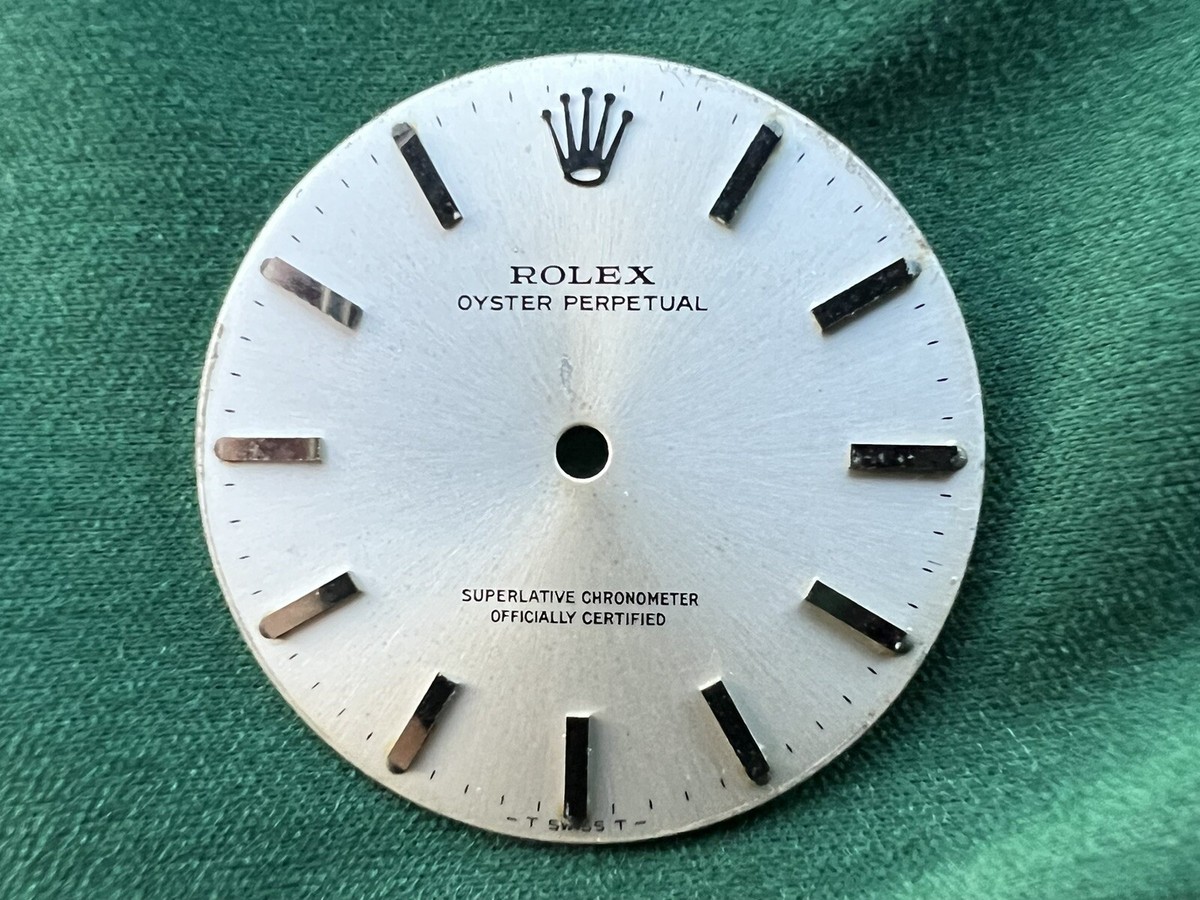Vintage Rolex Oyster Perpetual Silver Dial Ref 1002 27mm diameter OC#348