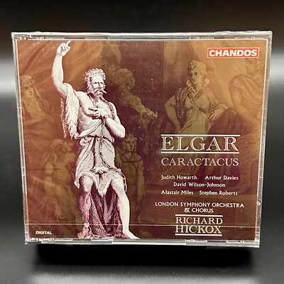 Elgar CARACTACUS Hickox Howarth Davies Miles [Chandos 2 CD Box Set] SEALED
