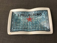 VINTAGE  MELANINE SAN PELLEGRINO ADVERTISING PLATE 1964