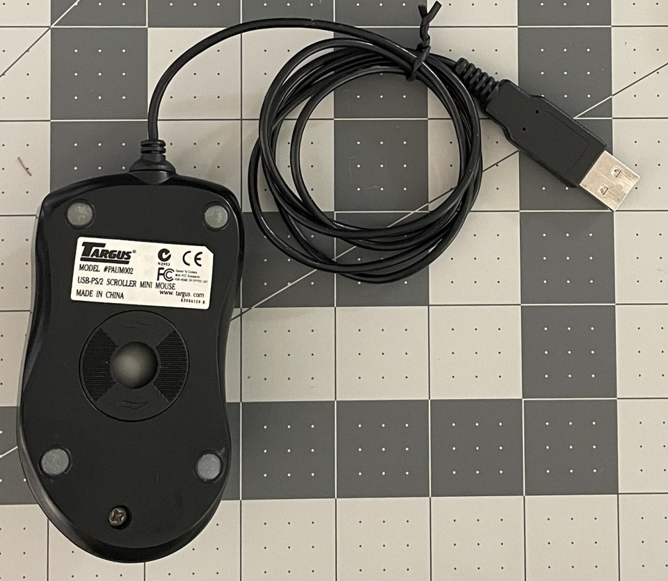 Targus PAUM002 USB Scroller Mini-Mouse | eBay