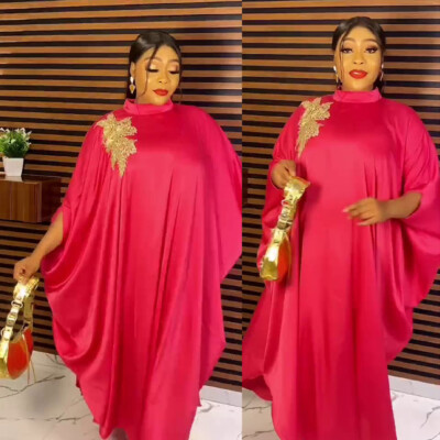 Abaya Women African Dashiki Loose Maxi Dress Wedding Evening Party Gown Moroccan