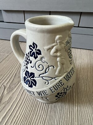 Vintage Wick-Werke Stein/Creamer - Trinkt Wie Eure Vater Aus Stein Den Wein