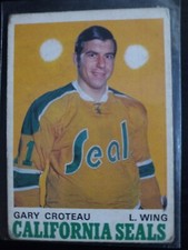 Gary Croteau RC 1970-71 OPC #189 California Golden Seals Vintage Rookie Card . rookie card picture