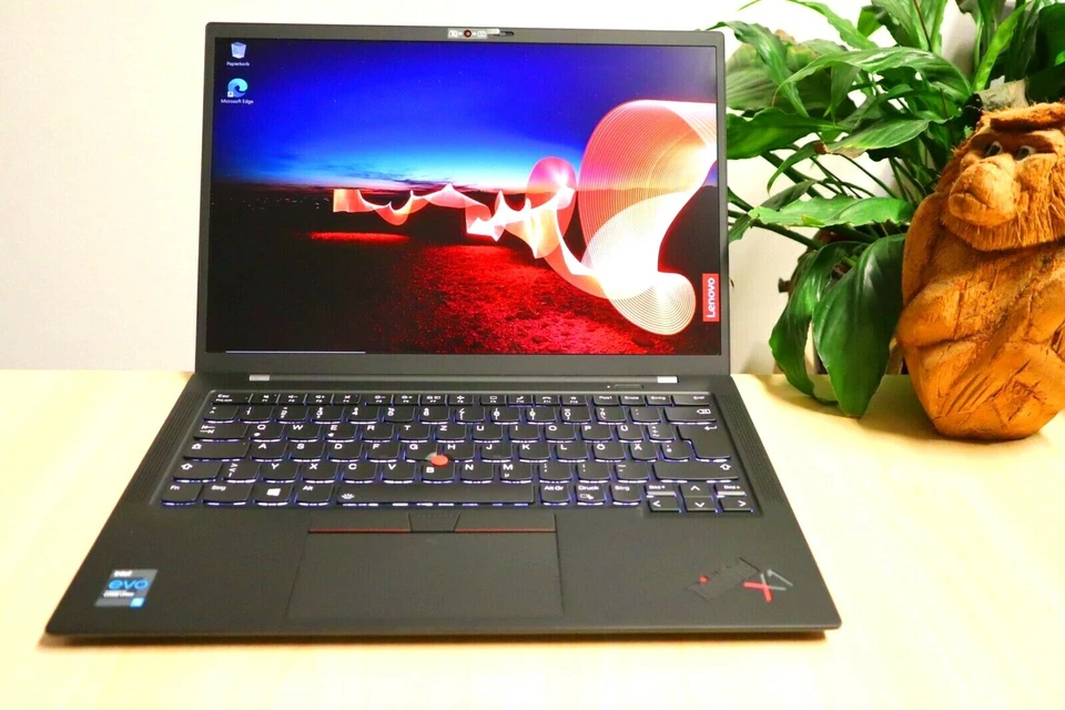 UK ENGLISH LENOVO THINKPAD X1 CARBON G9 14"TOUCH i5-1135G7 BUSINESS LAPTOP LINUX - Bild 2 von 4