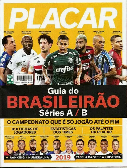 PLACAR GUIA DO BRASILEIRÃO GUIDE 2023 Brazil Football Magazine 360 PLAYER  PROFIL