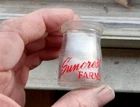 SUNCREST FARMS VINTAGE GLASS DAIRY CREAMER BOTTLE BETHLEHEM,PA