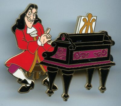 Disney Auctions Peter Pan Villain Captain Hook at Piano Harpsichord LE ...