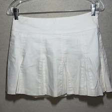 BCBG Maxazria Faux Suede Mini Skirt Lt Stone Size S