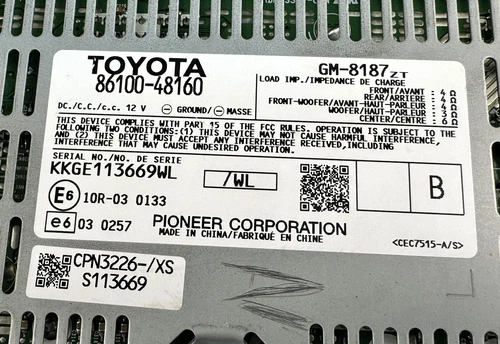 Lexus RX350 RX450H 2010-2013 Factory Pioneer Sound Verstärker 86100-48160 OEM Einsatz - Bild 2 von 12