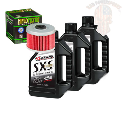 Oil And Filter Change Kit For 1994 Honda TRX300 Fourtrax Maxima Synthetic 5W-40