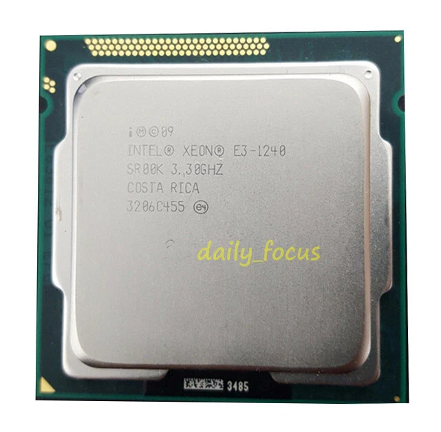 Intel Xeon E3-1235L V5 E3-1240 E3-1240 V2 LGA1155 CPU Processor - Image 2 of 3