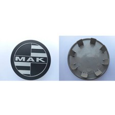 SET 4 CAPS COPRIMOZZO C015 75mm PER MAK KOLN 9.5x21 5x130 MAT BLACK YV