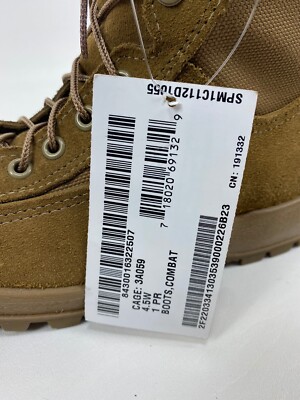 MCRAE Army Combat Boots Hot Weather Tan Cage 3A059 Size 4.5  display picture 1