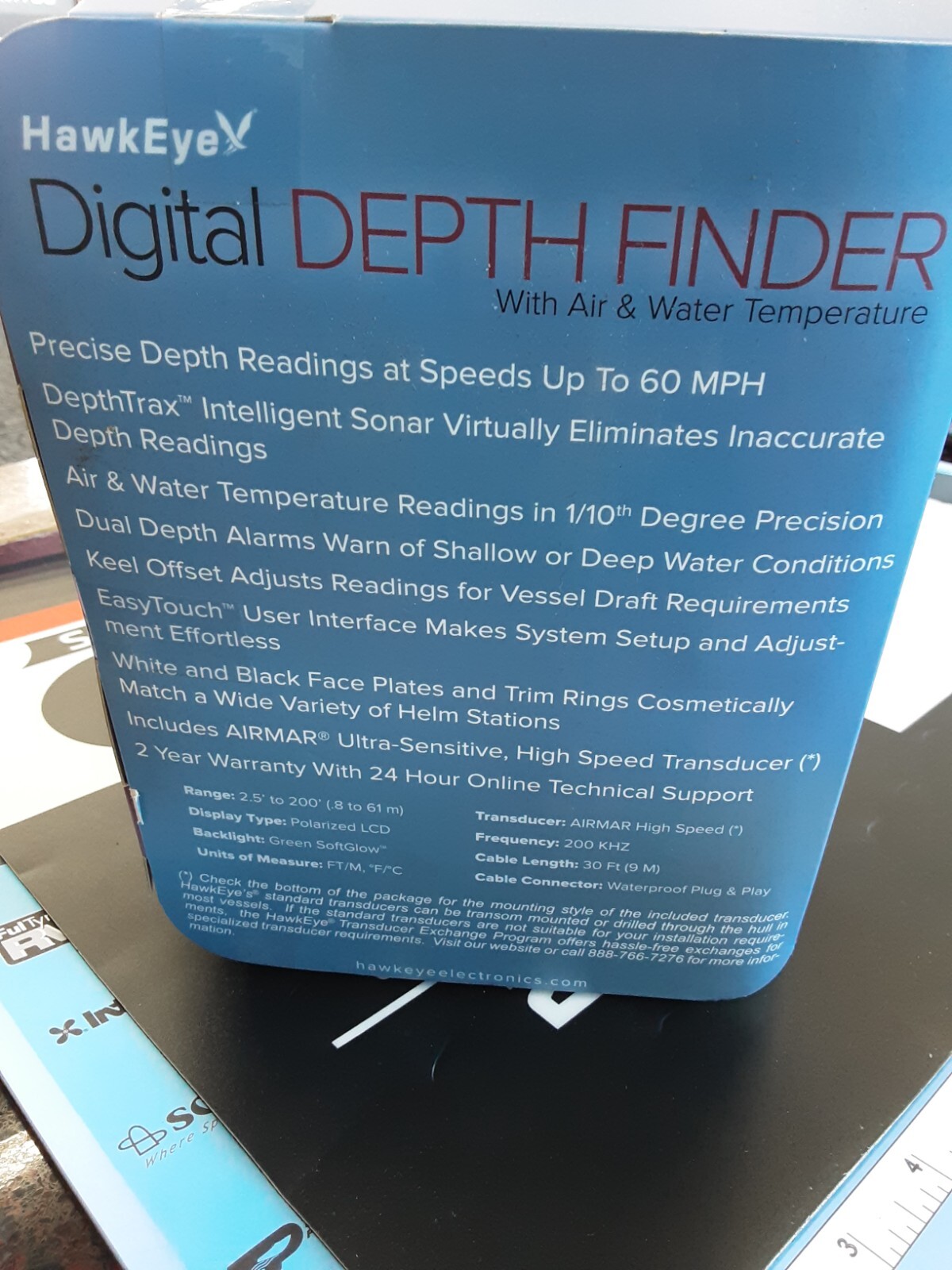 HawkEye Digital Depth Finder D10DX06T eBay