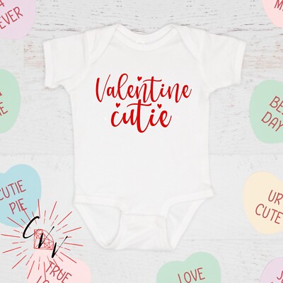 Valentine Cutie Valentine's Day Bodysuit or Tee for Babies or Kids
