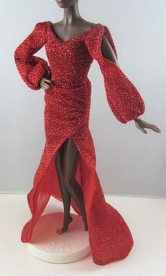 black and red gown design