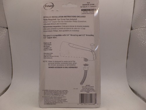 DANCO 89266 UNIVERSAL WANNENAUSLAUF MIT HANDBRAUSE ARMATUR & UMSTELLER CHROM - Bild 3 von 3