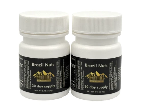 New Look! 2 Pack, Semilla de Brasil, Brazil Nuts, Black Bottle HS, 10 grams
