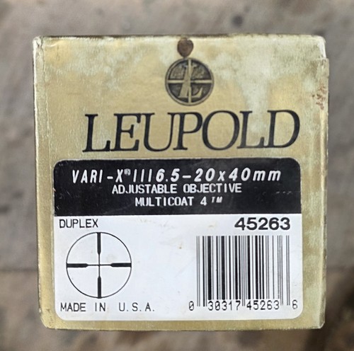 Leupold Scope Box 6.5-20x40mm