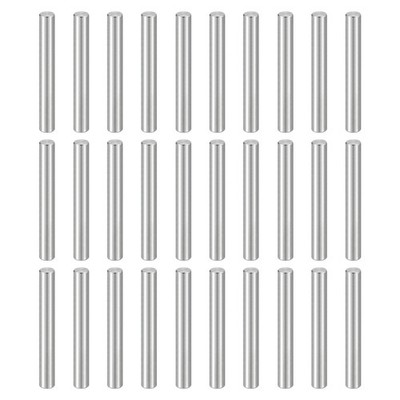 55pcs Dowel Pins M3 x 24mm 304 Stainless Steel Shelf Support Peg Pin Rod