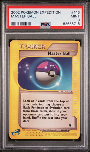 Master Ball graded PSA 9 for sale on eBay