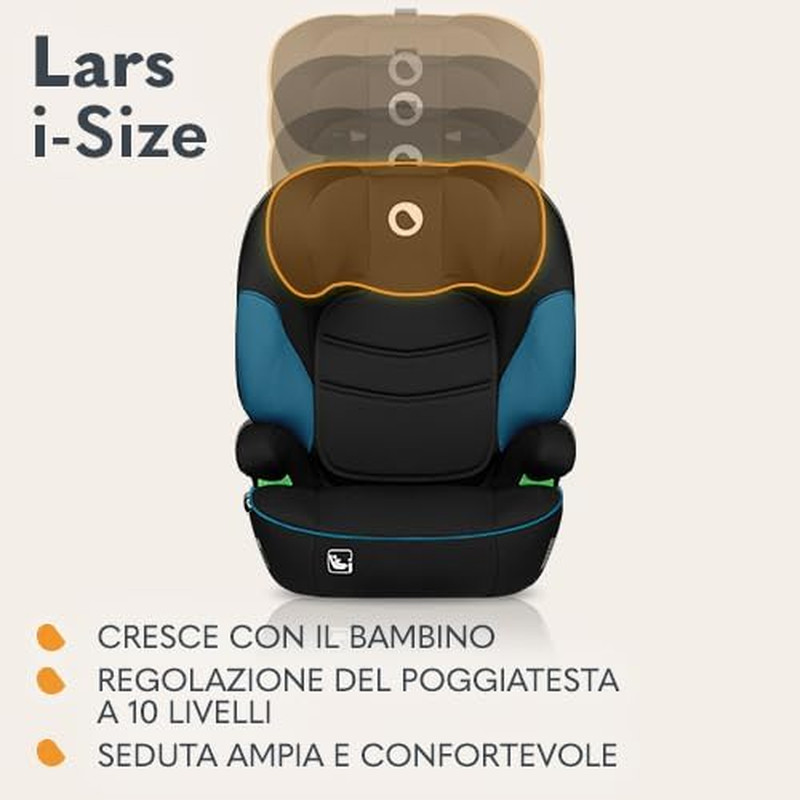 Lars I-Size Seggiolino Auto Con L'Ultima Norma I-Size R129 per Bambini (100-150C foto 5