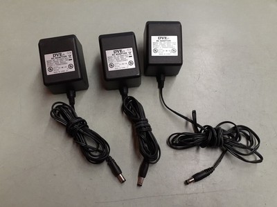 (3) Genuine DVE DV-0980S-B20 Power Supply Adaptor 9V - 800mA