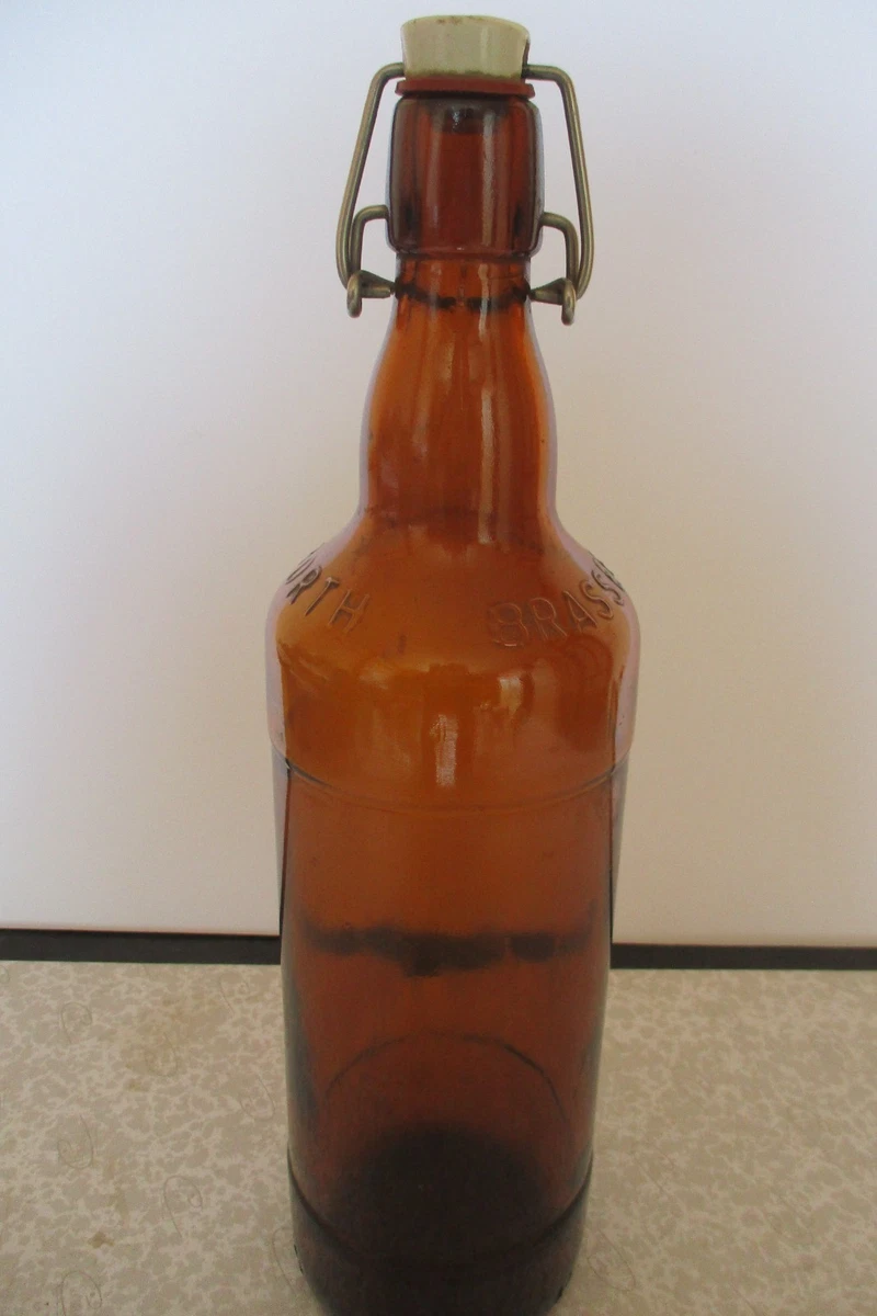 ANCIENNE BOUTEILLE BRAUEREI BIEDERMANN PFAFFENHOFFEN Verre Bullé