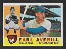 1960 Topps #39 Earl Averill, Chicago Cubs, NM- NRMT-