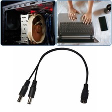 2 Way Power Splitter Cable DC5.5x2.1mm Connectors for Camera and LED Lighting