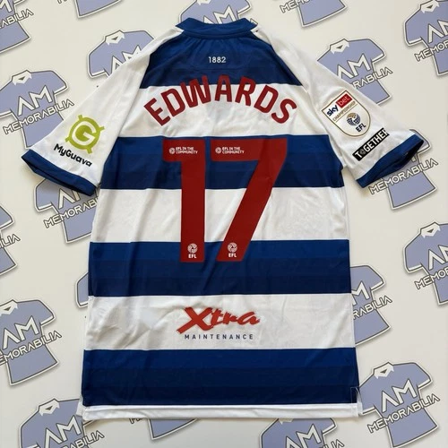 Match Worn Ronnie Edwards 2024/2025 Queens Park Rangers QPR Home Shirt