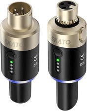 LEKATO 5,8 GHz XLR Funk Mikrofon Sender Empfänger System Plug-in (MW-1)