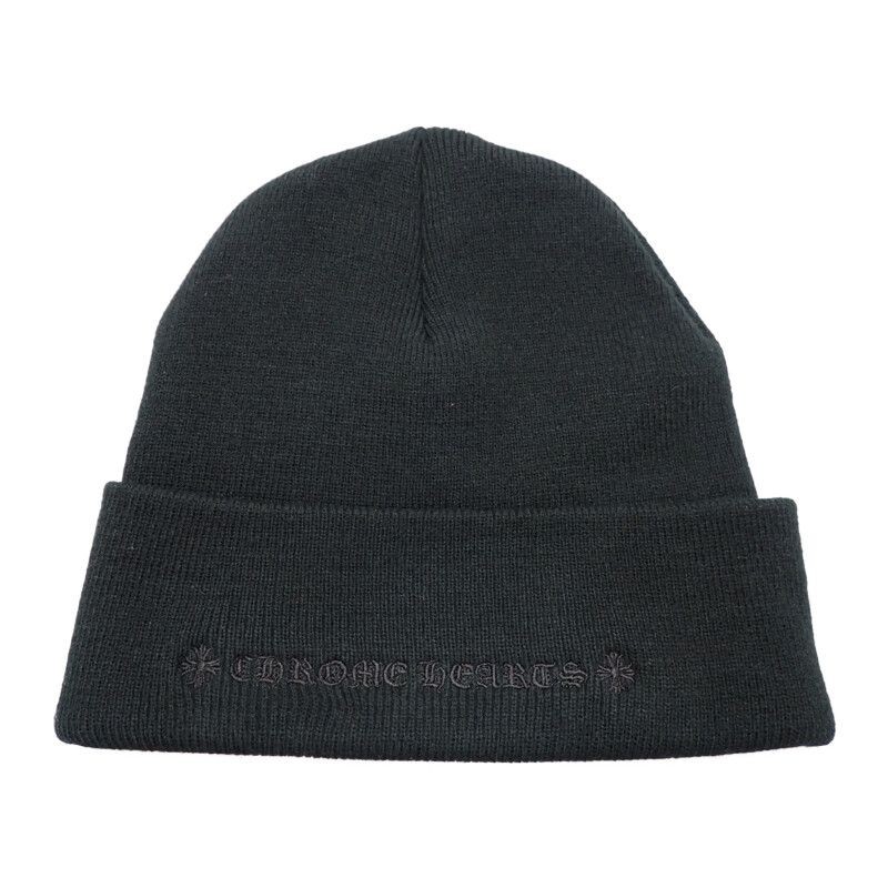 CHROME HEARTS CH Logo Beanie Knit Cap Hat Watch Acrylic image 2