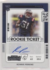 2021 Panini Contenders Rookie Ticket Ronnie Perkins #191 Auto x5u