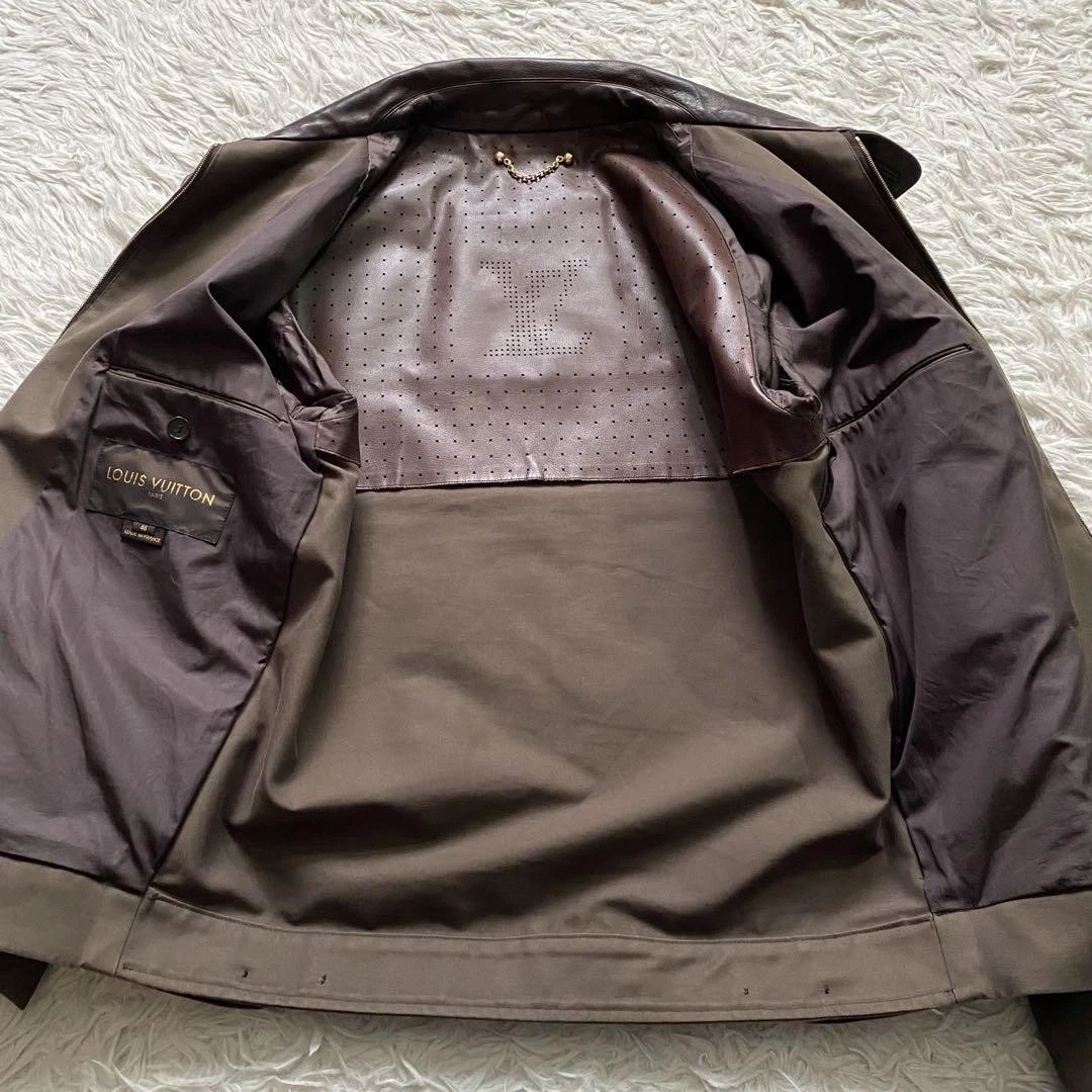 LOUIS VUITTON（LV） Lusso Louis Vuitton Blouson in pelle Lv fodera traforata uomo 46