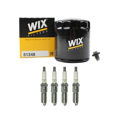 Wix Engine Oil Filter & NGK 4 V-Power Spark Plugs kit for PT Cruiser 2.4L L4 EDZ