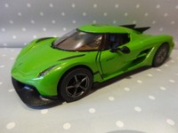 Sportwagen Jesko Absolut GrüN Modelauto Ca.12Cm *Neu* 1:36 RüCkzugmotor