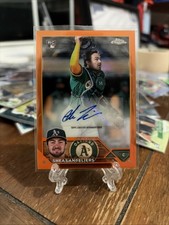 2023 Topps Chrome Update Series - Autographs Shea Langeliers #AC-SL Orange /25