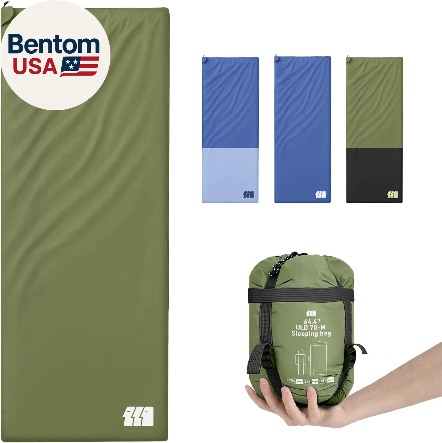 Ultralight Warm Weather Sleeping Bag - Portable, Waterproof, Compact Lightweight
Opens in a new wind